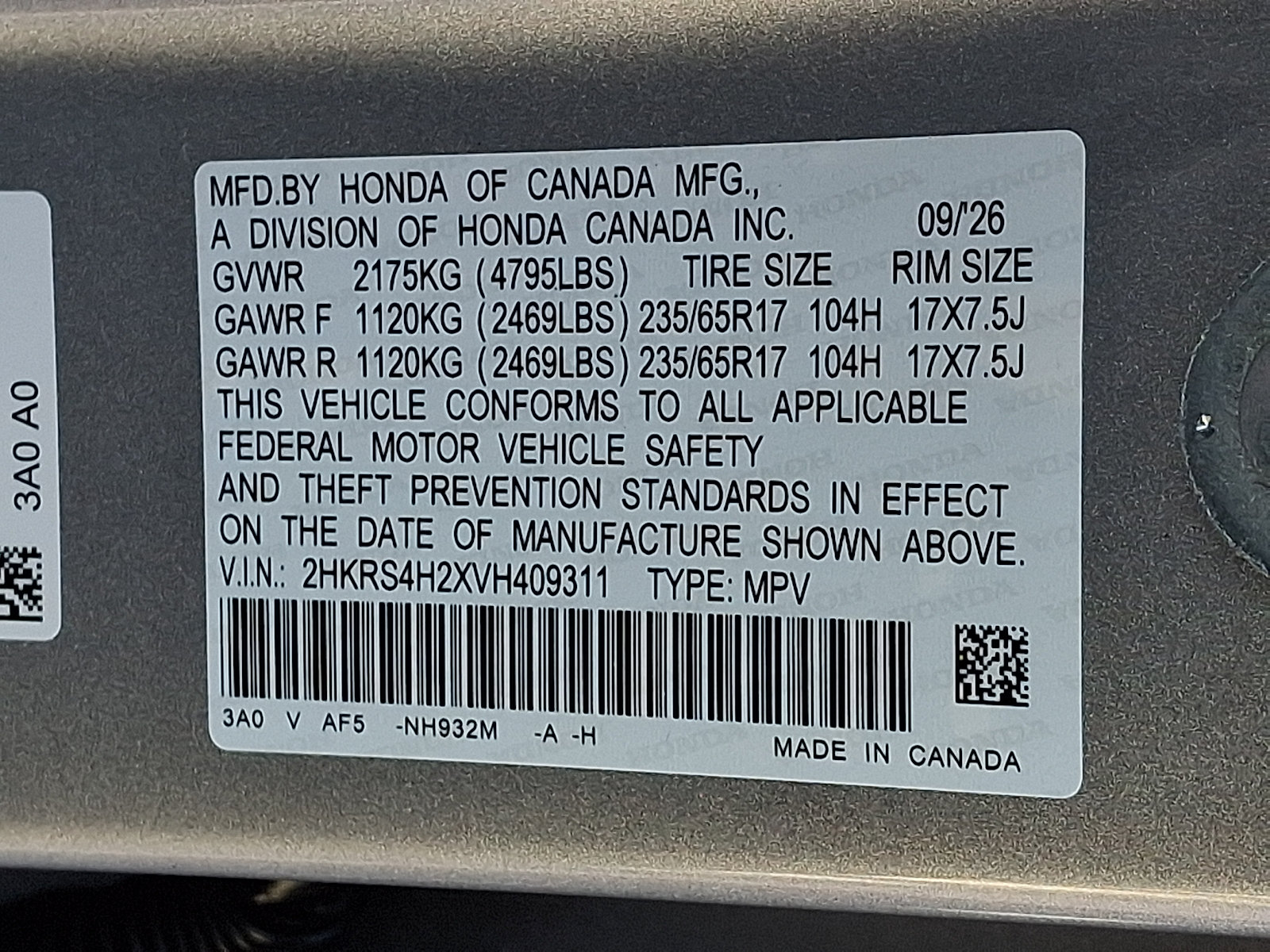 New 2027 Honda CR-V LX image 10