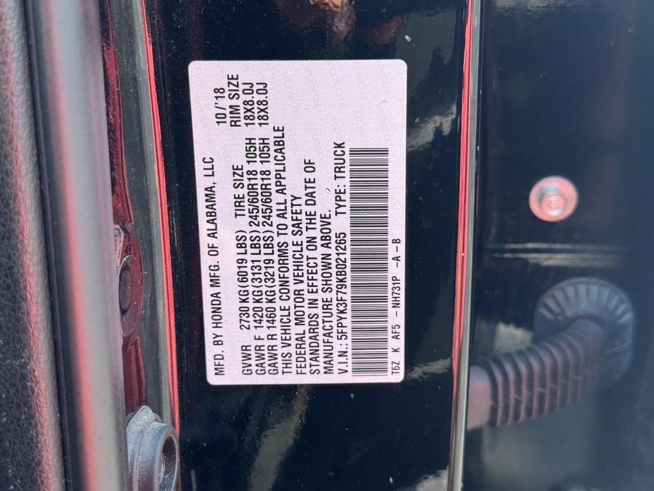 Used 2019 Honda Ridgeline RTL-E image 29