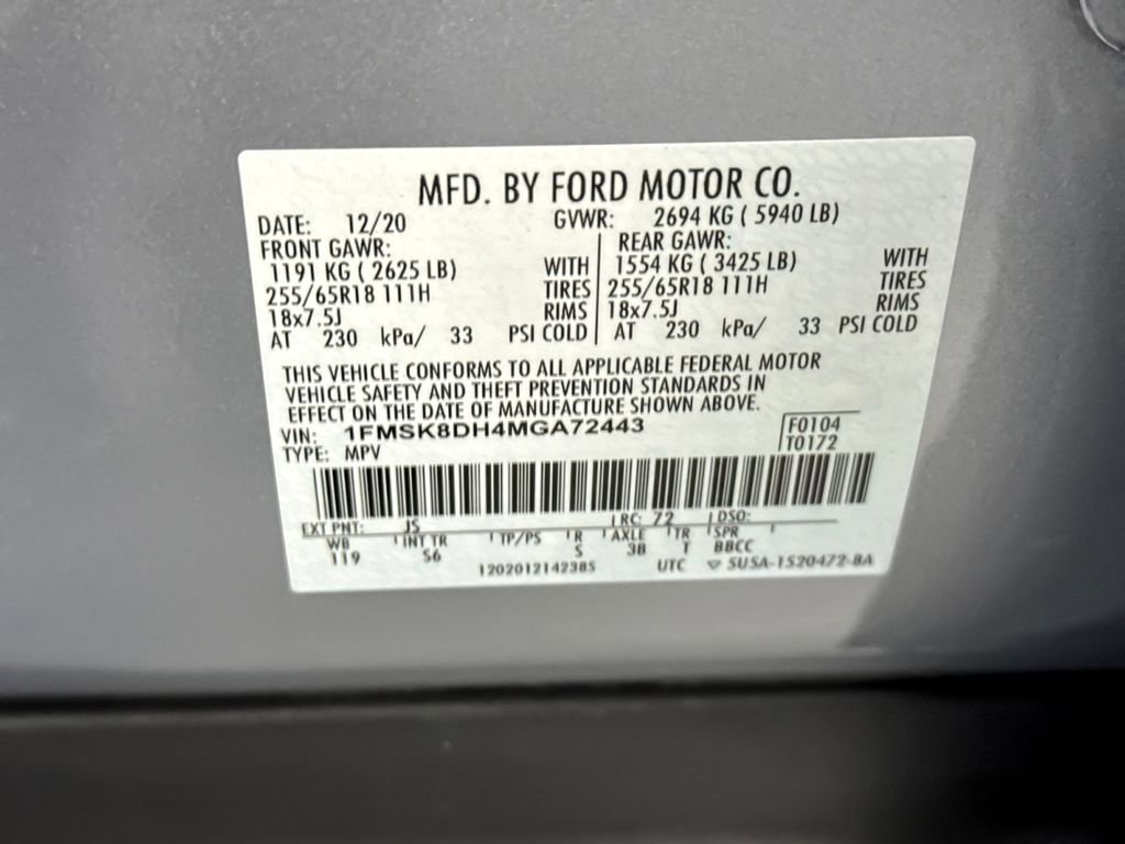 Used 2021 Ford Explorer XLT w/ Equipment Group 202A AWD/4WD image 28