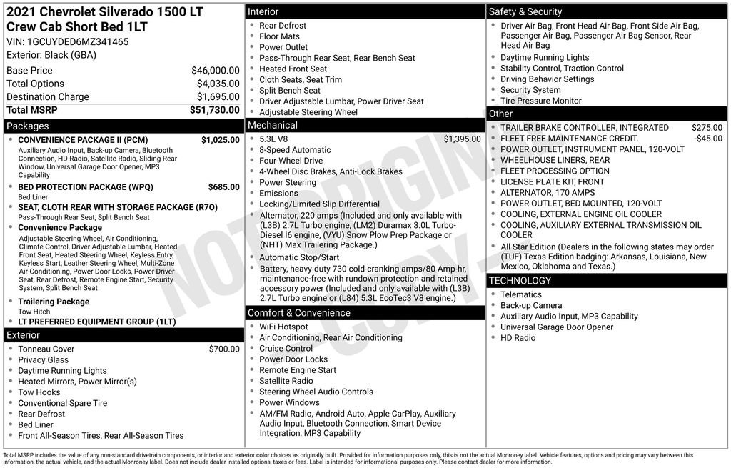 Used 2021 Chevrolet Silverado 1500 LT AWD/4WD image 2
