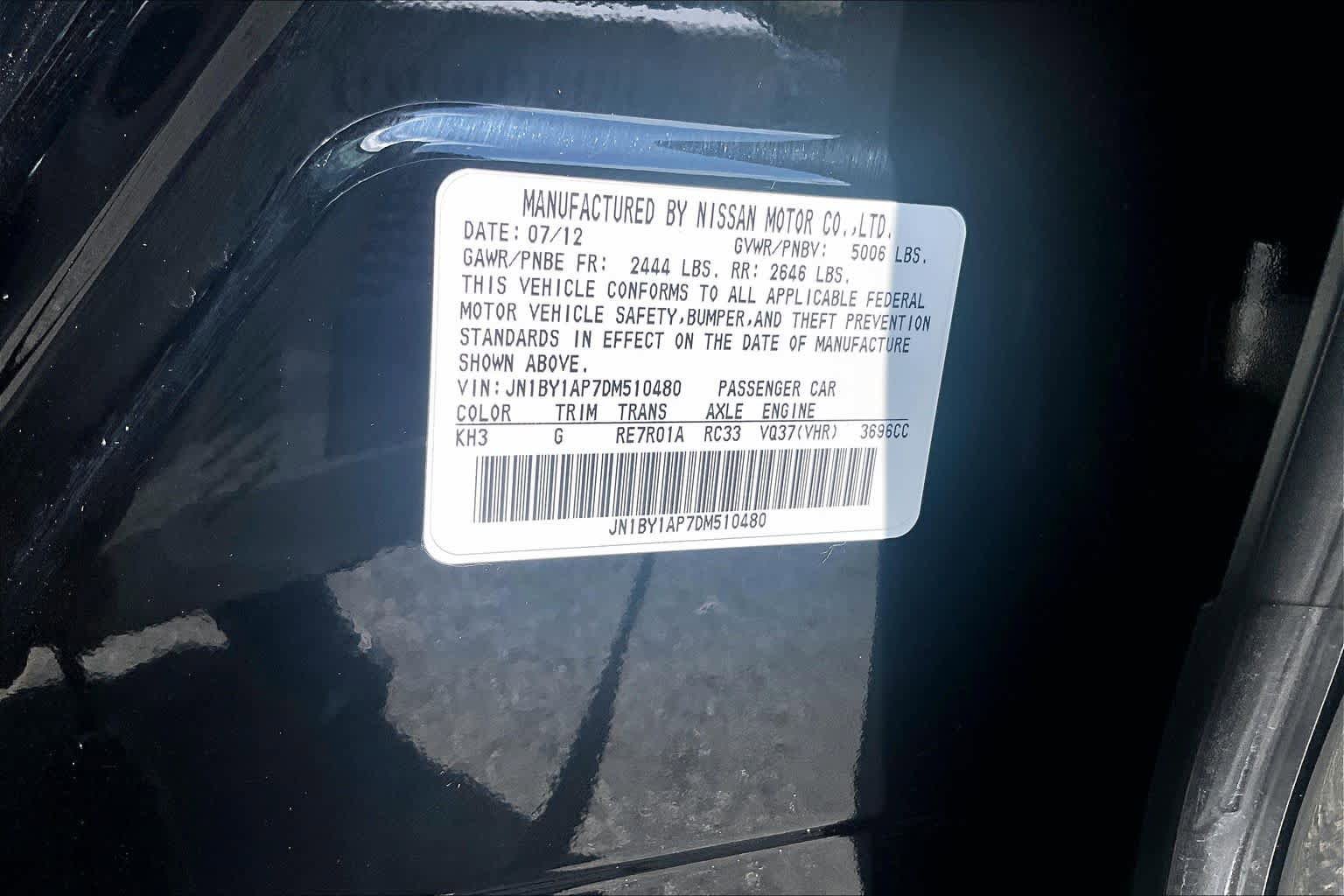 Used 2013 INFINITI M37 w/ Premium Pkg RWD image 33