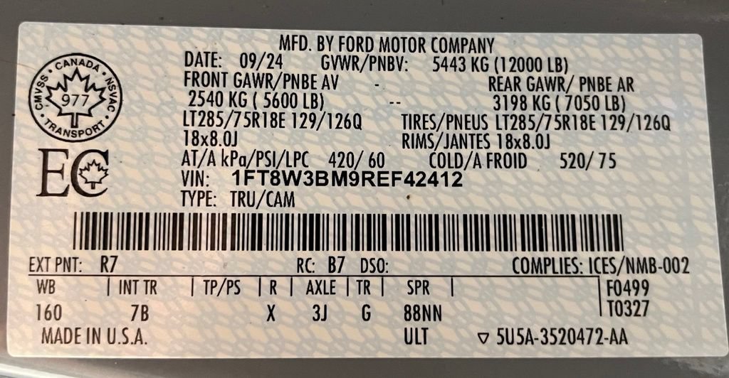 Used 2024 Ford F350 Platinum w/ Tremor Off-Road Package AWD/4WD image 60