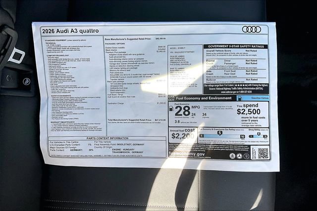 New 2026 Audi A3 2.0T Premium Plus image 14