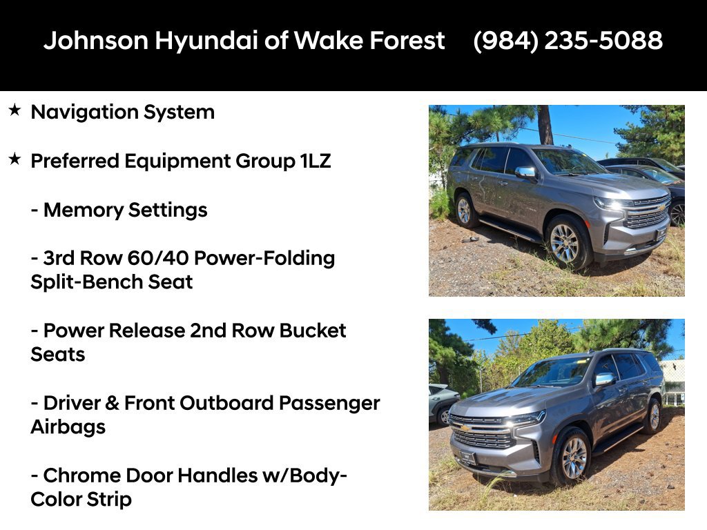 Used 2021 Chevrolet Tahoe Premier w/ Premium Package RWD image 5