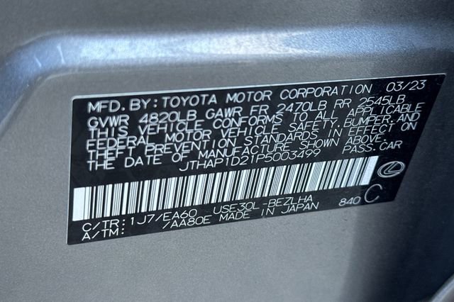Used 2023 Lexus IS 500 w/ Accessory Package 2 RWD image 28