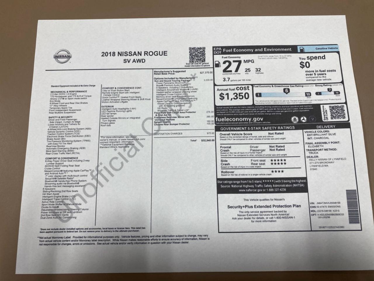Used 2018 Nissan Rogue SV w/ Sun & Sound Touring Package AWD/4WD image 34
