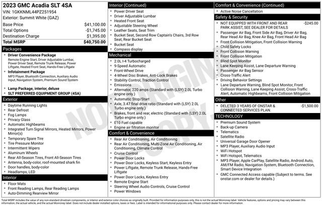 Certified 2023 GMC Acadia SLT FWD image 13