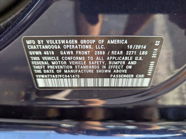 Used 2015 Volkswagen Passat 1.8T S image 15