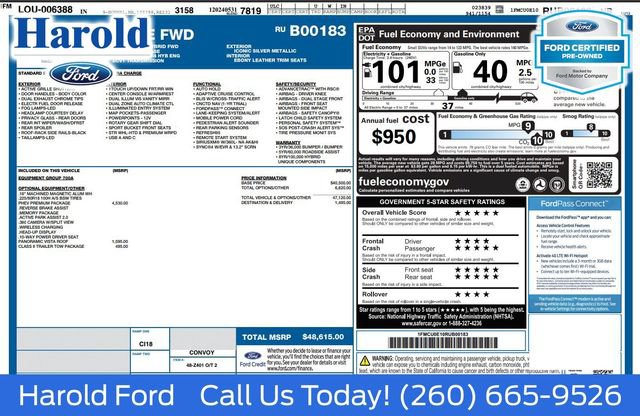 Certified 2024 Ford Escape SE w/ PHEV Premium Package FWD image 2