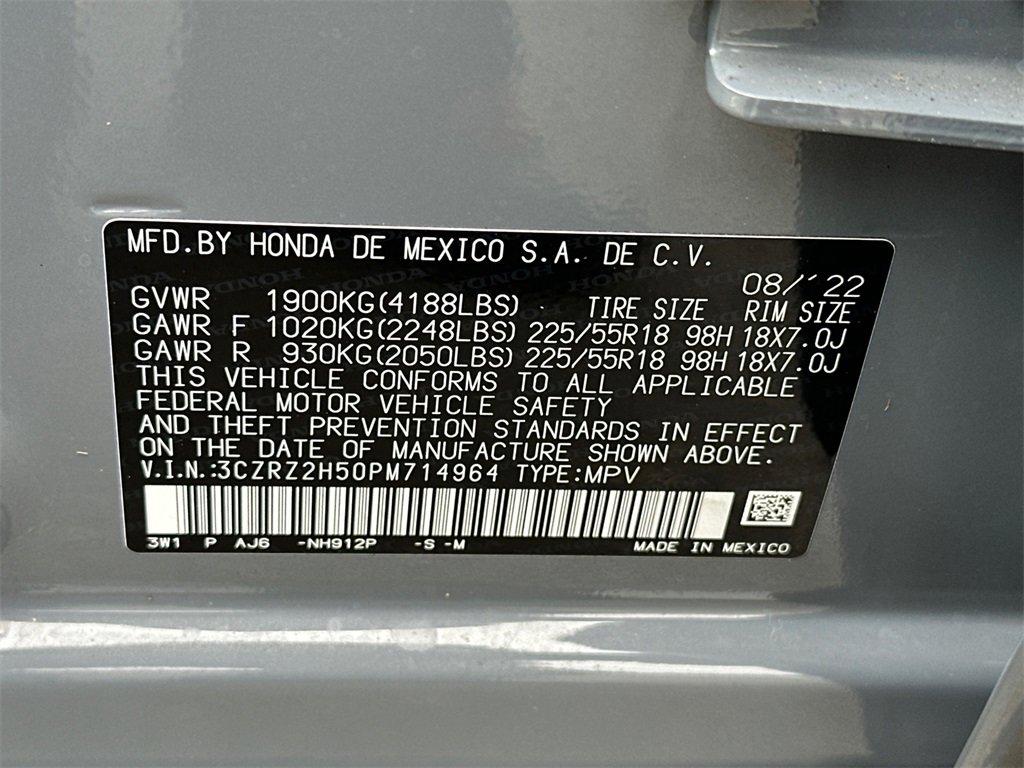 Certified 2023 Honda HR-V Sport image 32