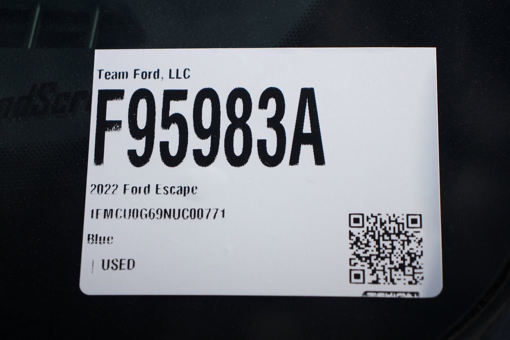 Certified 2022 Ford Escape SE w/ Convenience Package FWD image 30