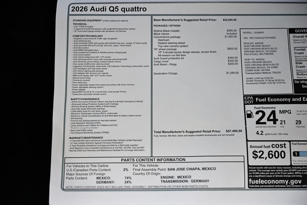 New 2026 Audi Q5 Premium AWD/4WD image 24