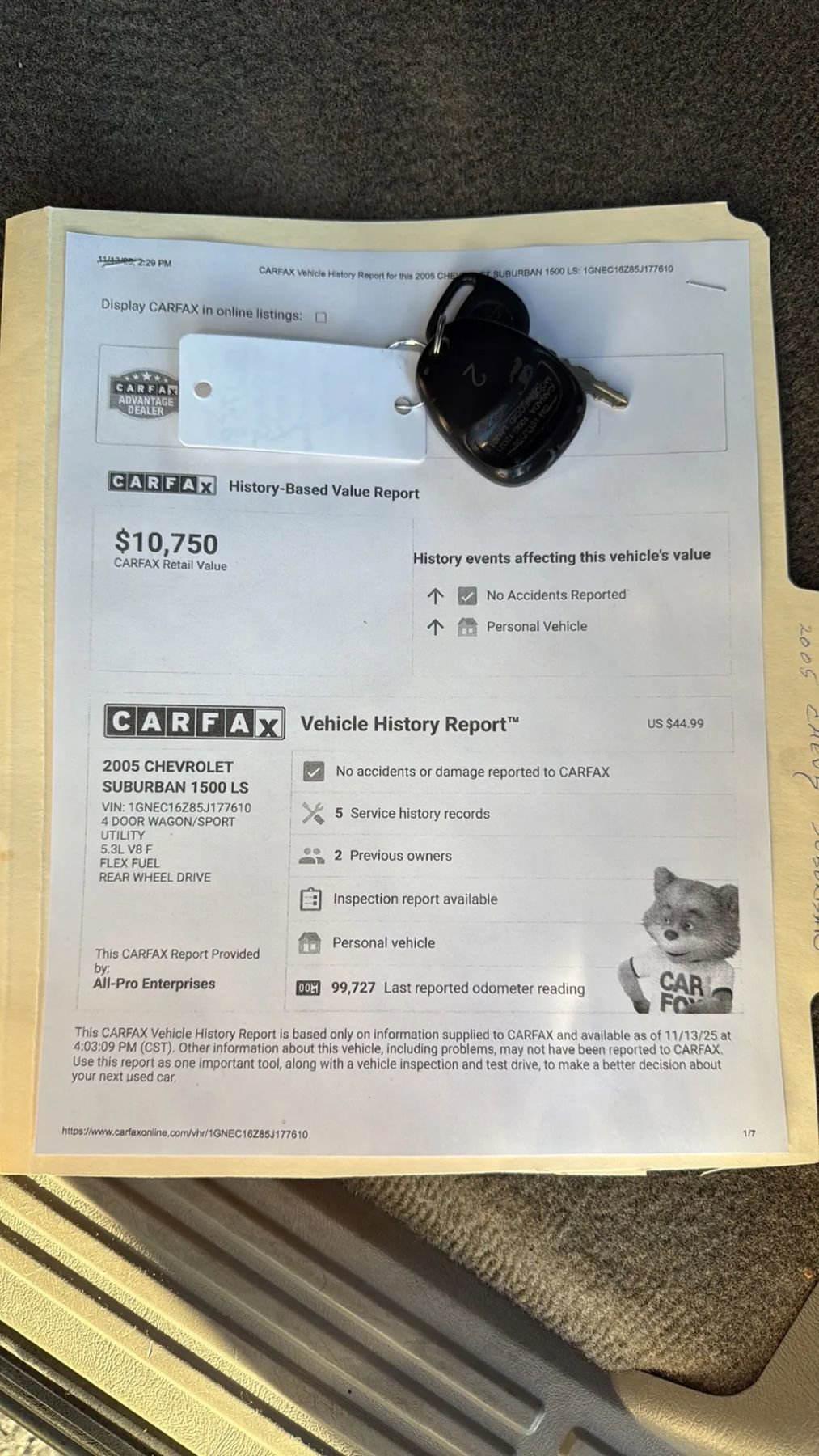 Used 2005 Chevrolet Suburban LS w/ Cargo Package image 23