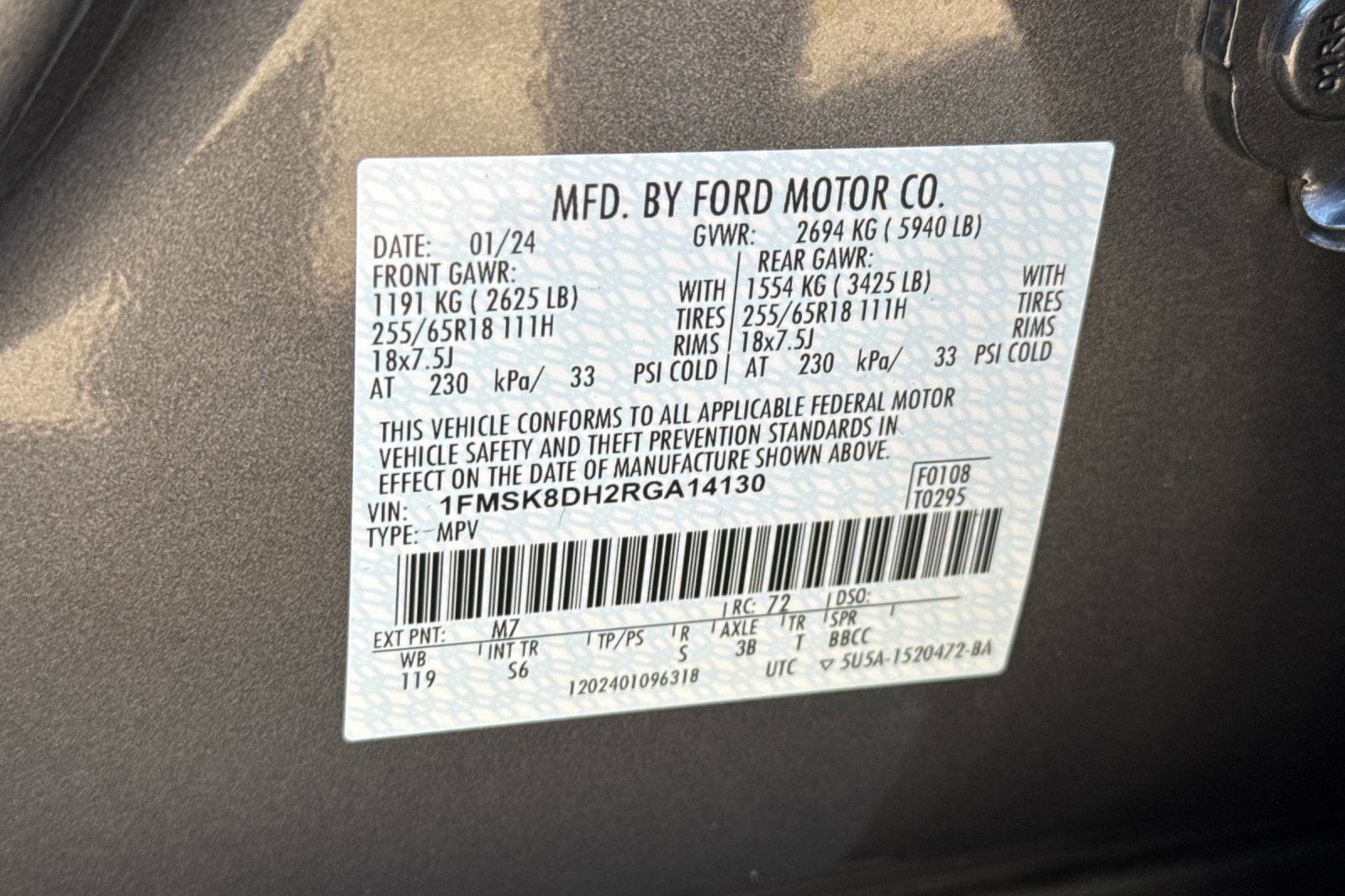 Certified 2024 Ford Explorer XLT w/ Equipment Group 202A AWD/4WD image 36