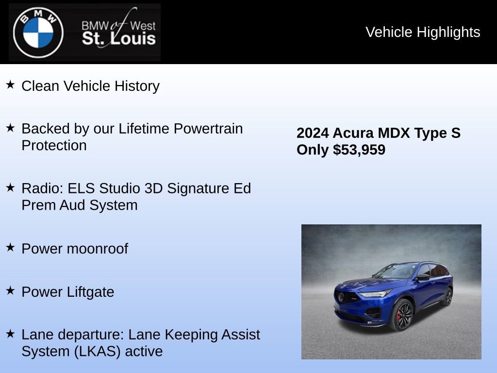 Used 2024 Acura MDX Type S image 8