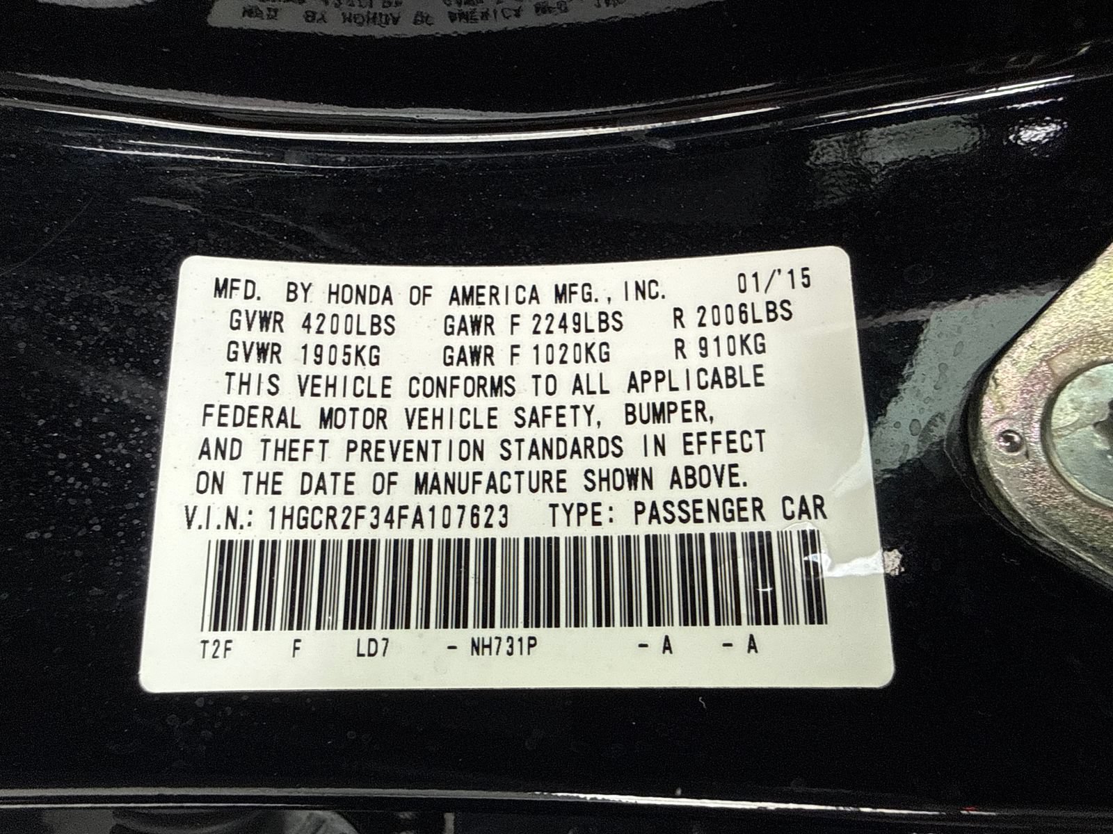 Used 2015 Honda Accord LX image 50