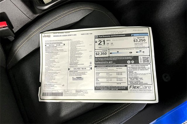 New 2026 Jeep Wrangler Sport S image 14