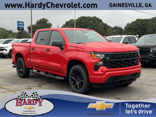 New 2026 Chevrolet Silverado 1500 Custom w/ Turbomax Blackout Package AWD/4WD image 1