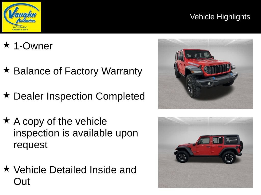 Used 2025 Jeep Wrangler Unlimited Rubicon 4xe w/ Safety Group AWD/4WD video 2