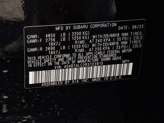 Certified 2024 Subaru Outback Onyx Edition image 26