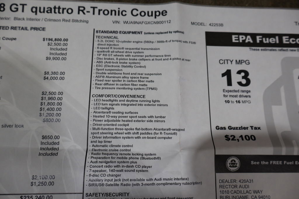 Used 2012 Audi R8 GT image 79