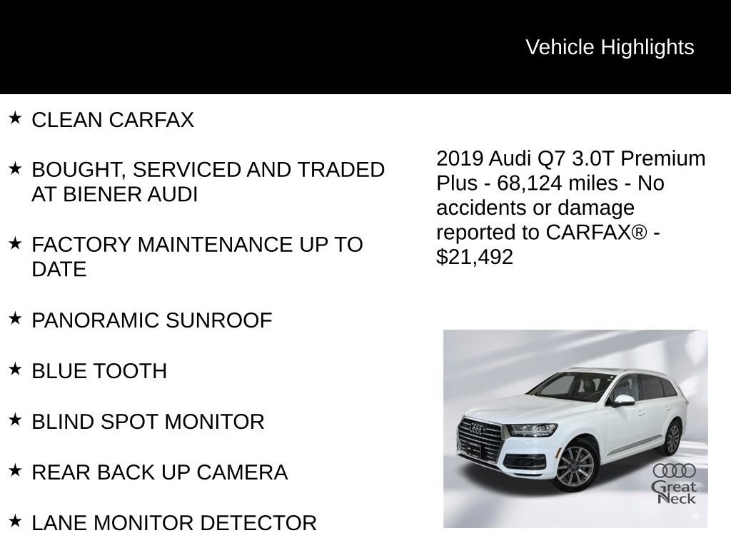 Used 2019 Audi Q7 3.0T Premium Plus w/ Premium Plus Package image 9