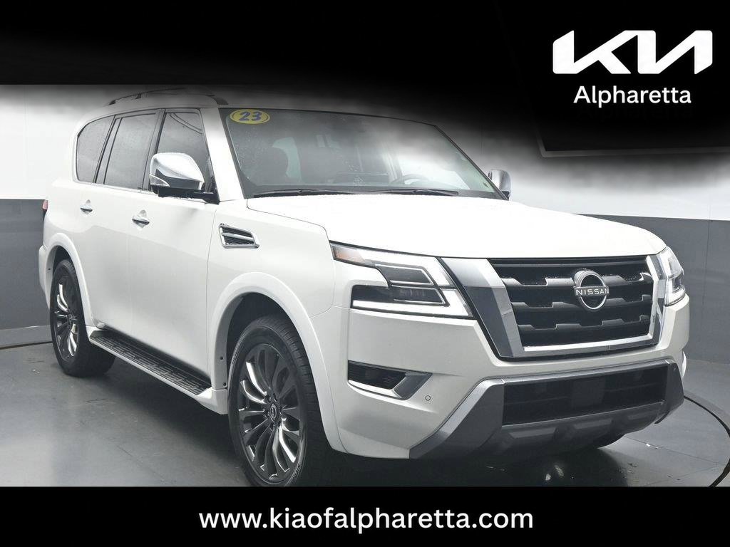 Used 2023 Nissan Armada Platinum w/ Captain's Chairs Package
