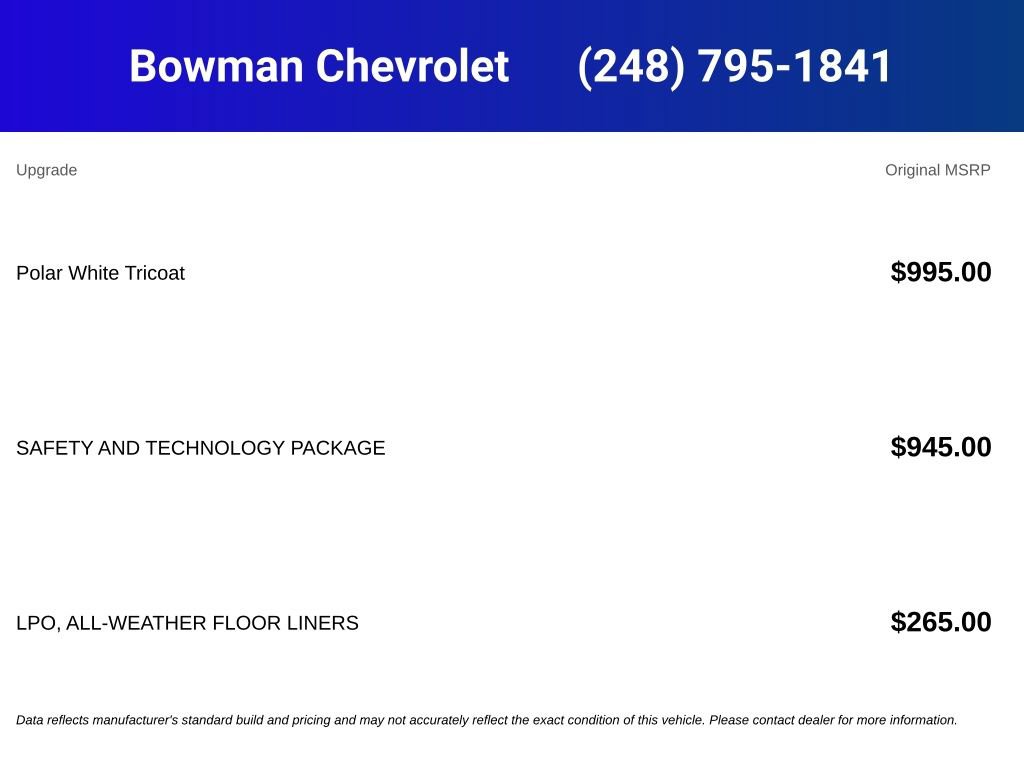 New 2026 Chevrolet Equinox RS w/ Safety and Technology Package AWD/4WD image 5
