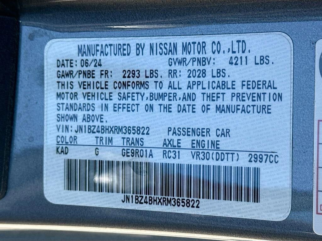 Used 2024 Nissan Z Performance w/ Floor Mat Package image 31