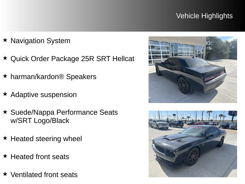 Used 2016 Dodge Challenger SRT Hellcat RWD image 9
