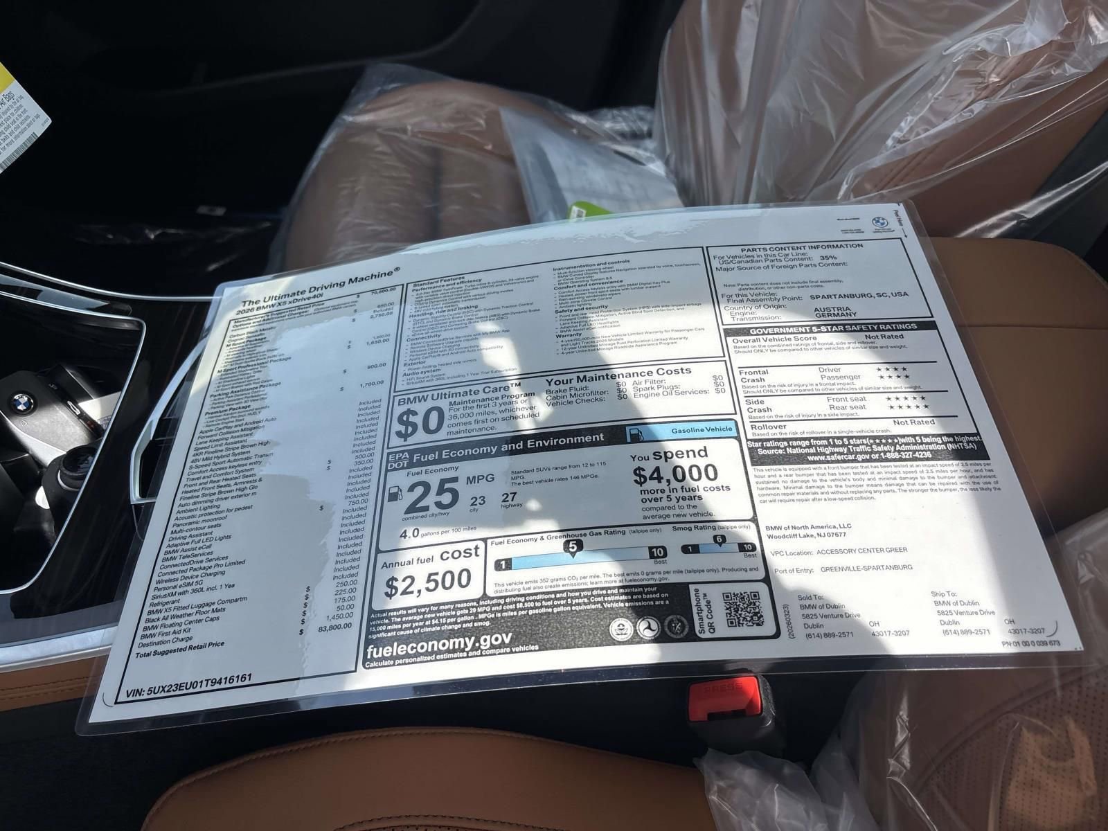 New 2026 BMW X5 xDrive40i AWD/4WD image 19