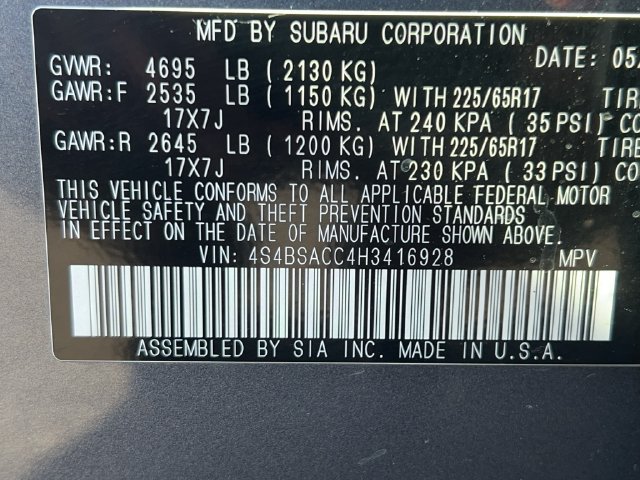 Used 2017 Subaru Outback 2.5i Premium AWD/4WD image 30