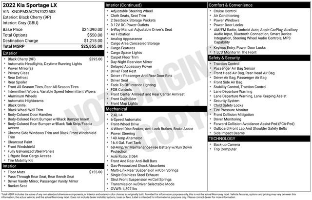 Used 2022 Kia Sportage LX image 15