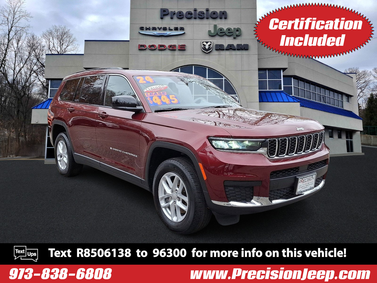 Certified 2024 Jeep Grand Cherokee L Laredo w/ Luxury Tech Group I