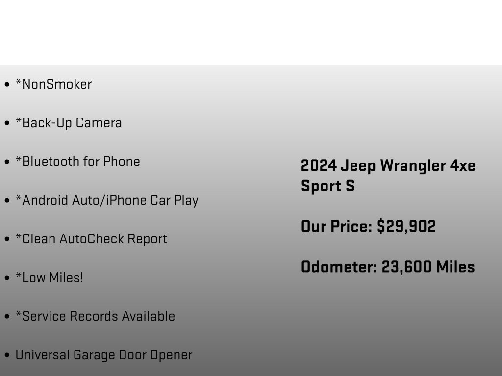 Used 2024 Jeep Wrangler Unlimited w/ Convenience Group AWD/4WD image 12