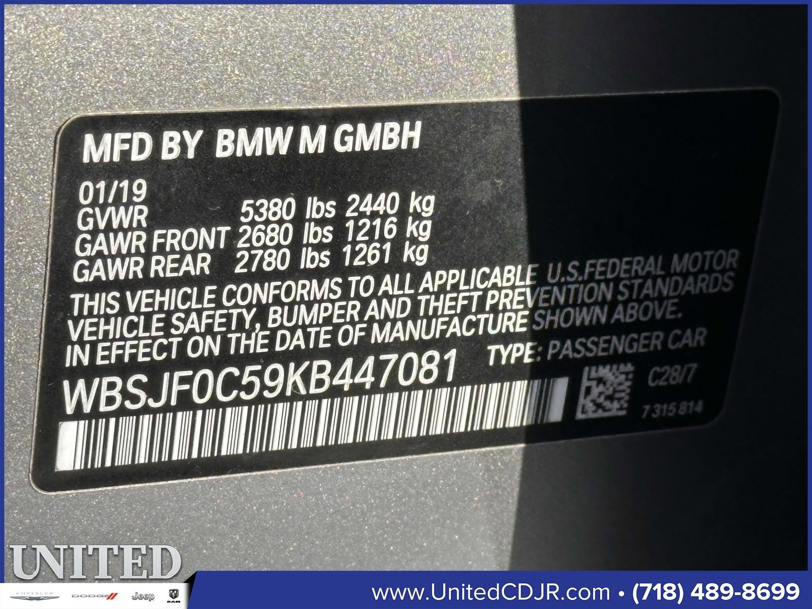 Used 2019 BMW M5 w/ Executive Package image 39