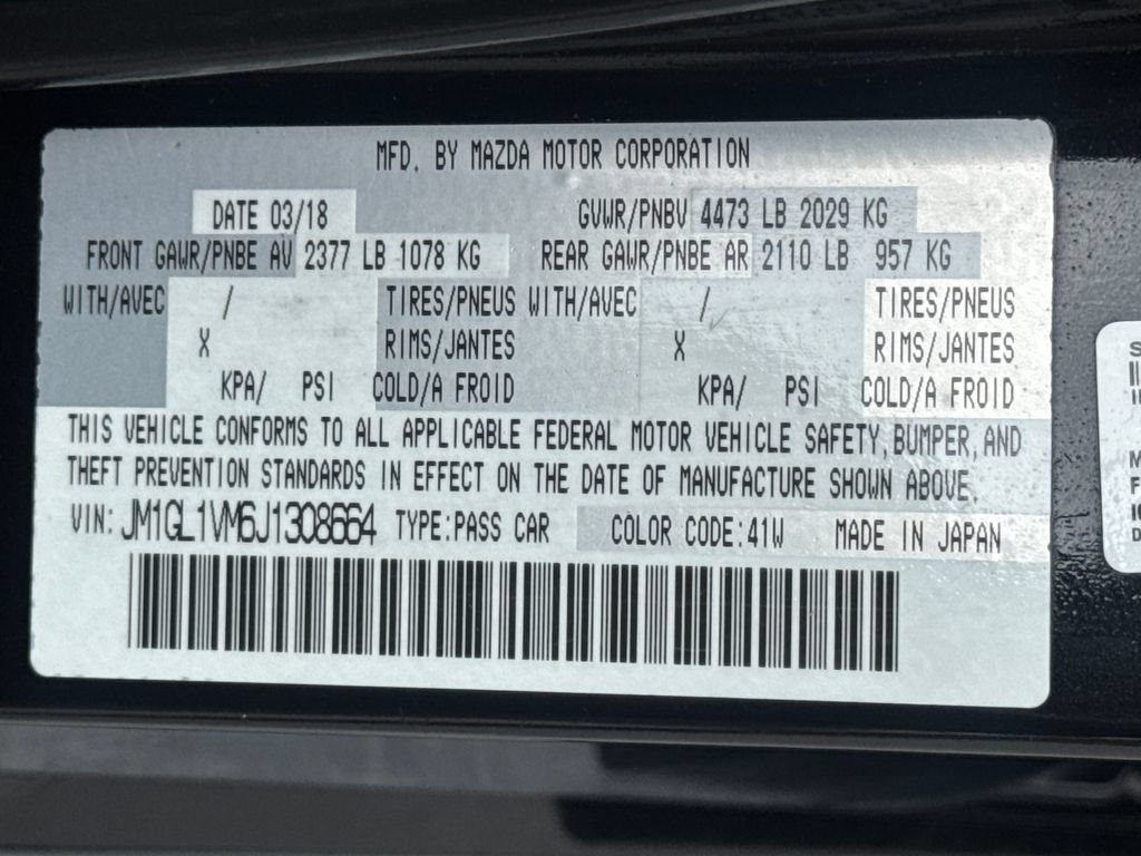 Used 2018 MAZDA MAZDA6 Touring FWD image 28