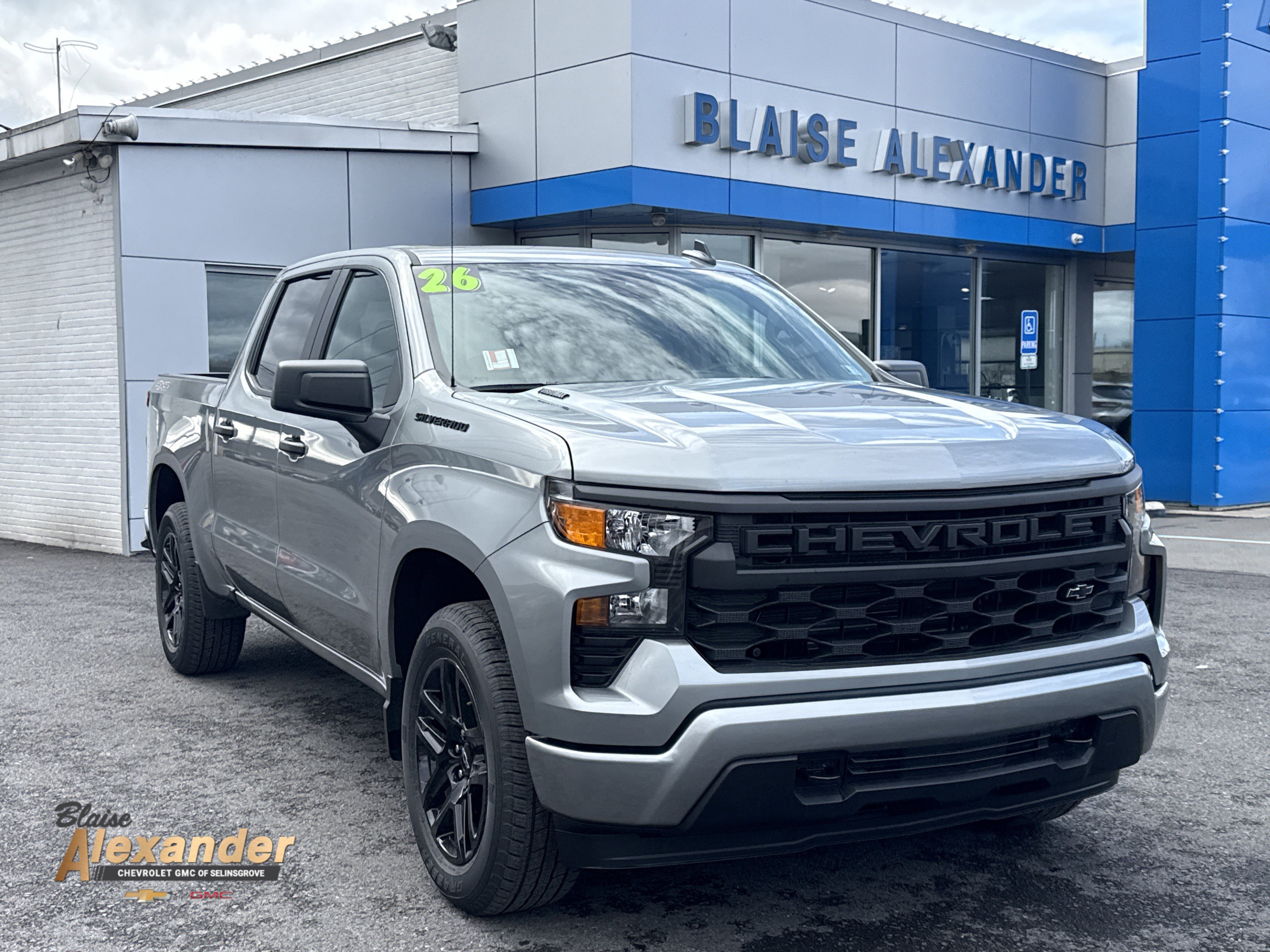 New 2026 Chevrolet Silverado 1500 Custom w/ LPO, Dark Essentials Package AWD/4WD image 1