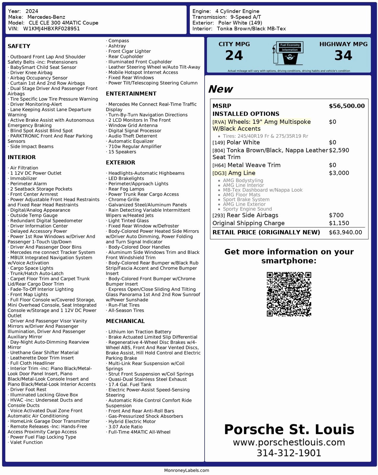 Used 2024 Mercedes-Benz CLE 300 4MATIC Coupe