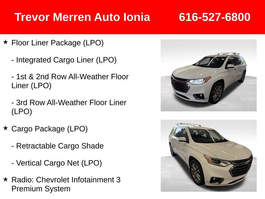 Used 2021 Chevrolet Traverse Premier w/ LPO, Floor Liner Package AWD/4WD image 26