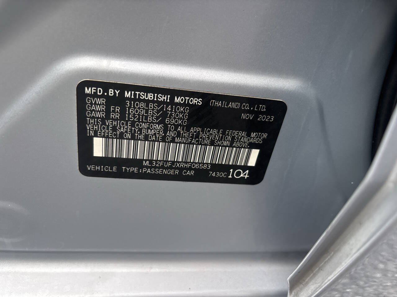 Used 2024 Mitsubishi Mirage G4 ES FWD image 15