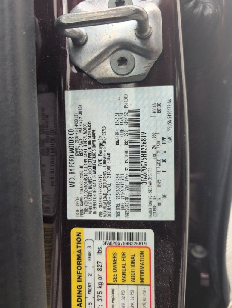 Used 2017 Ford Fusion S image 47