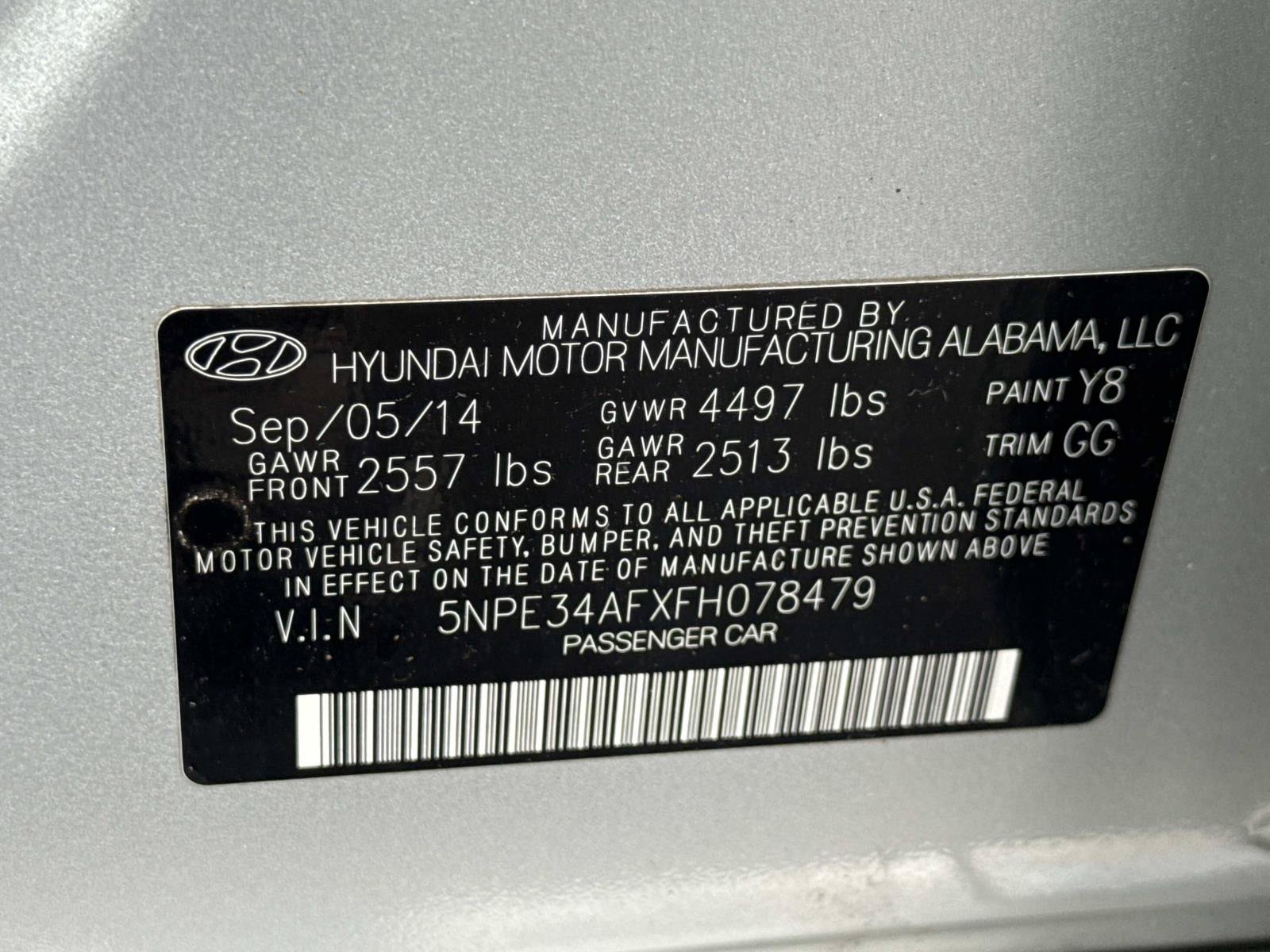 Used 2015 Hyundai Sonata Limited w/ Option Group 05 FWD image 25