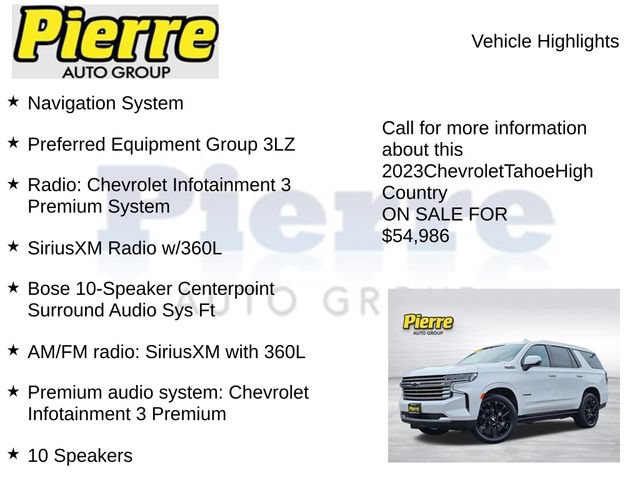 Used 2023 Chevrolet Tahoe High Country AWD/4WD image 7