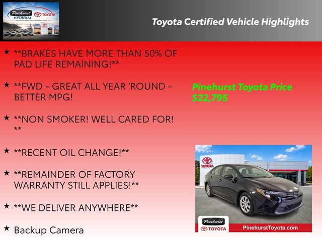 Certified 2025 Toyota Corolla LE FWD image 36