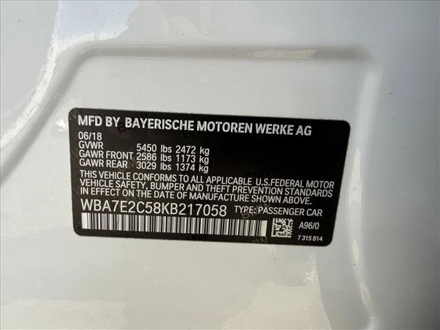 Used 2019 BMW 740i w/ M Sport Package RWD image 28