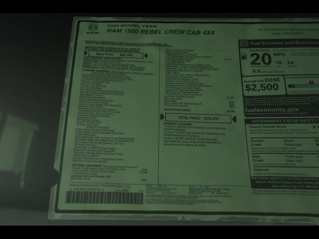 New 2026 RAM 1500 Rebel image 29