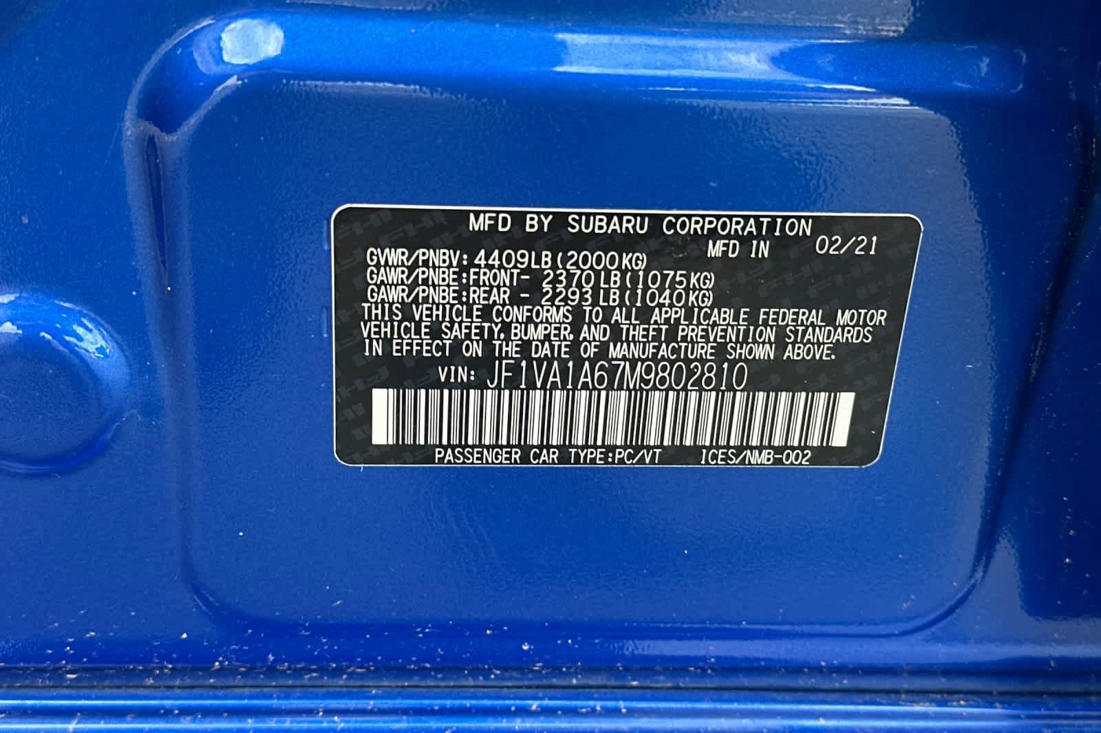 Used 2021 Subaru WRX image 31