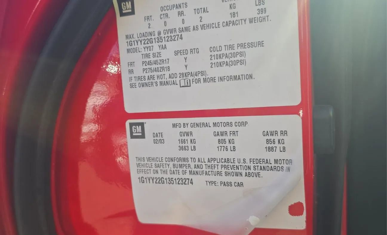 Used 2003 Chevrolet Corvette Coupe image 14