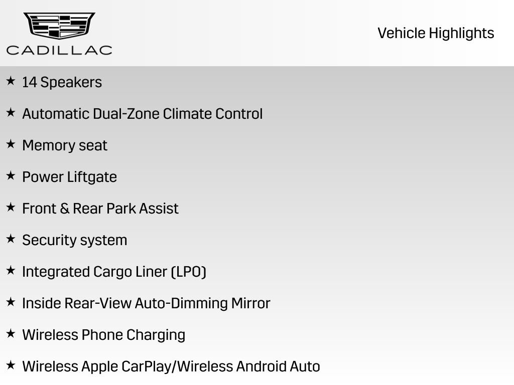 New 2025 Cadillac XT5 Premium Luxury w/ LPO, Floor Liner Package image 26